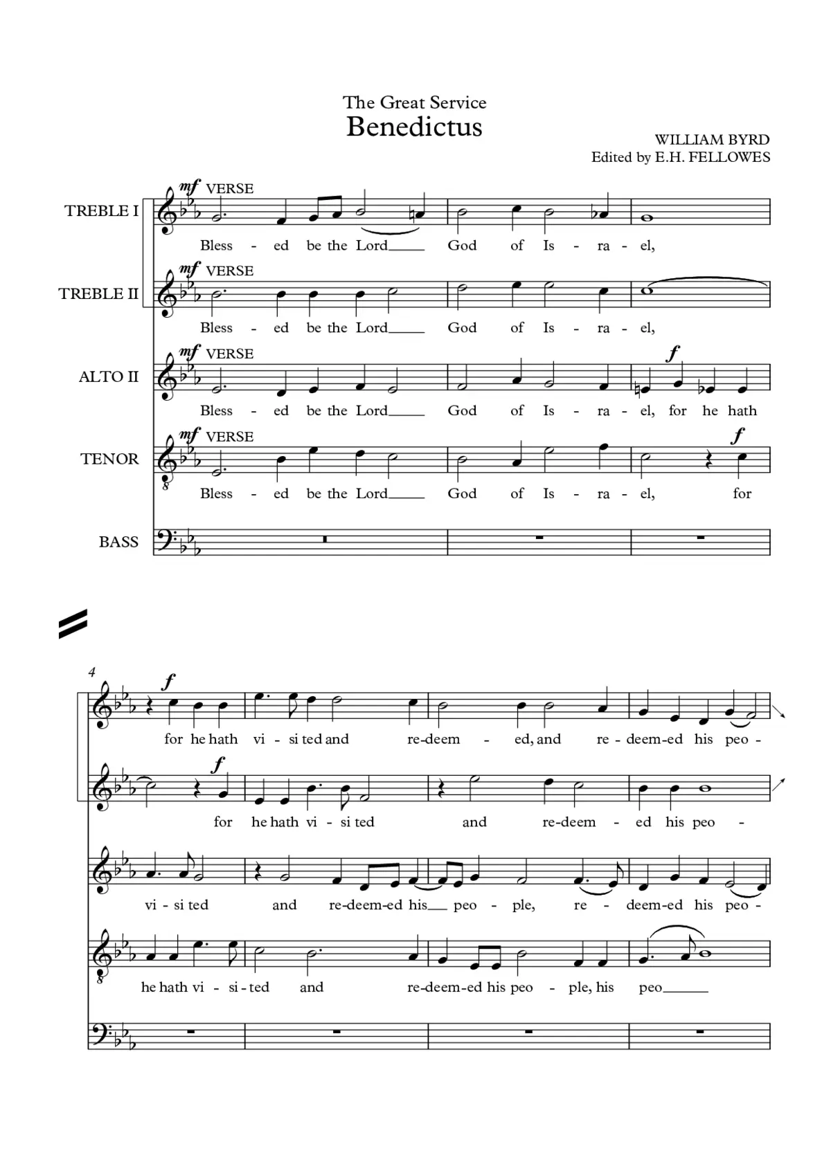 Benedictus (Great Service) - Page 1