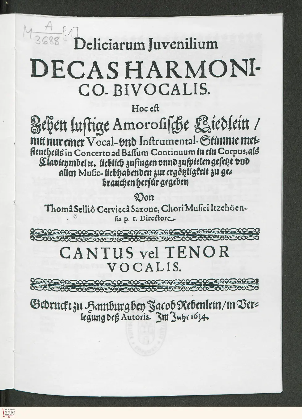 10 Lustige Amorosische Liedlein - Page 1