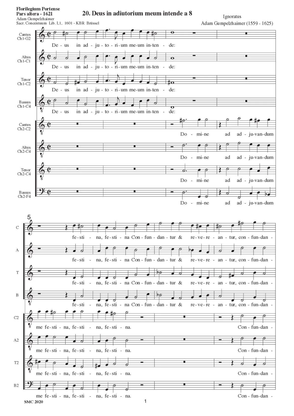 Deus in adiutorium meum - Page 1