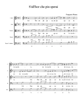 S'all'hor che piu sperai