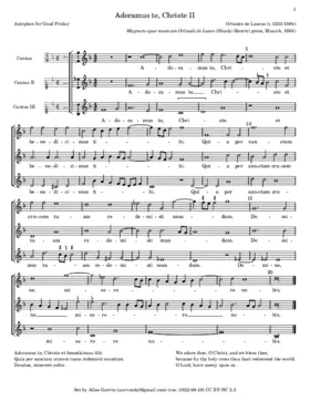 Adoramus te, Christe a 3 (II)
