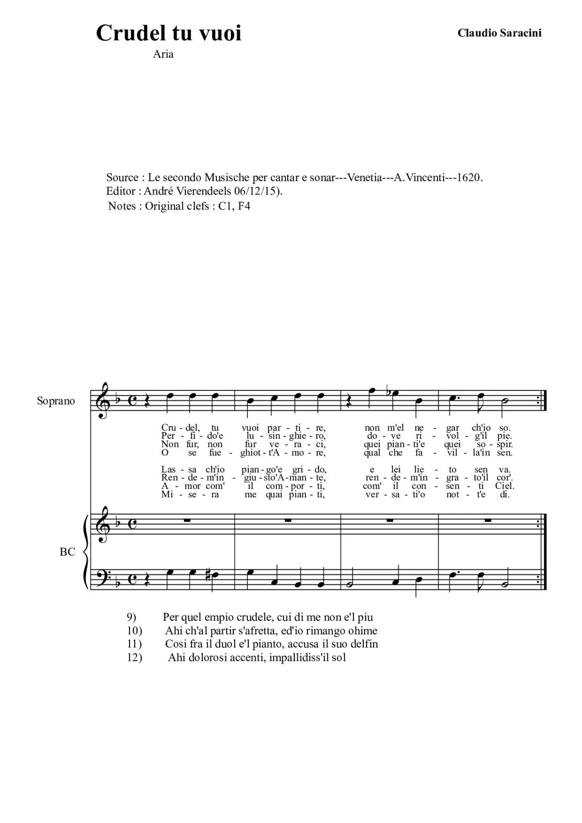 Crudel, tu vuoi partire - Page 1