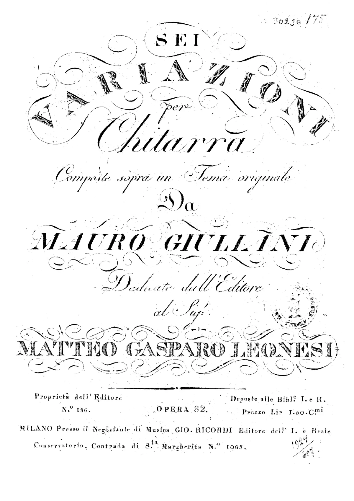 6 Variations - Page 1