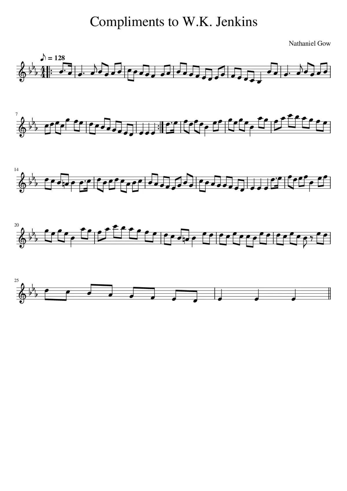 Compliments to W.K. Jenkins - Page 1