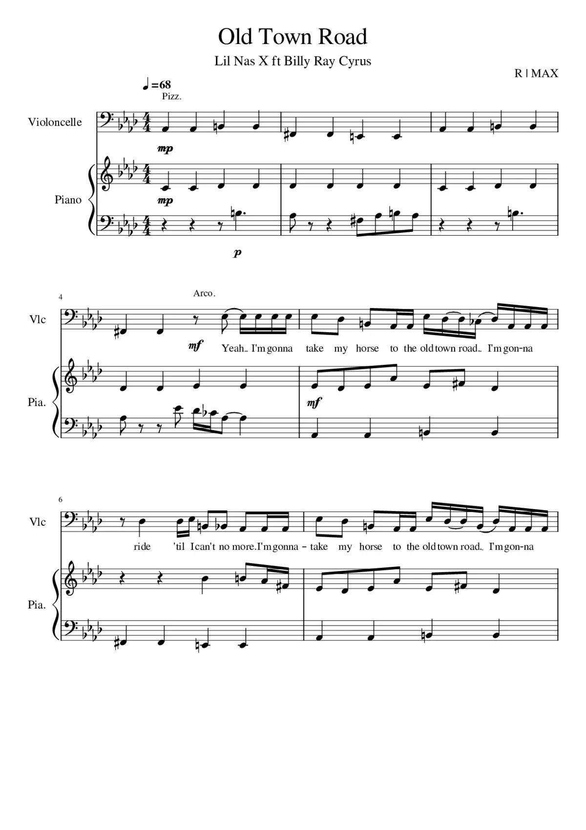 old town road - Page 1