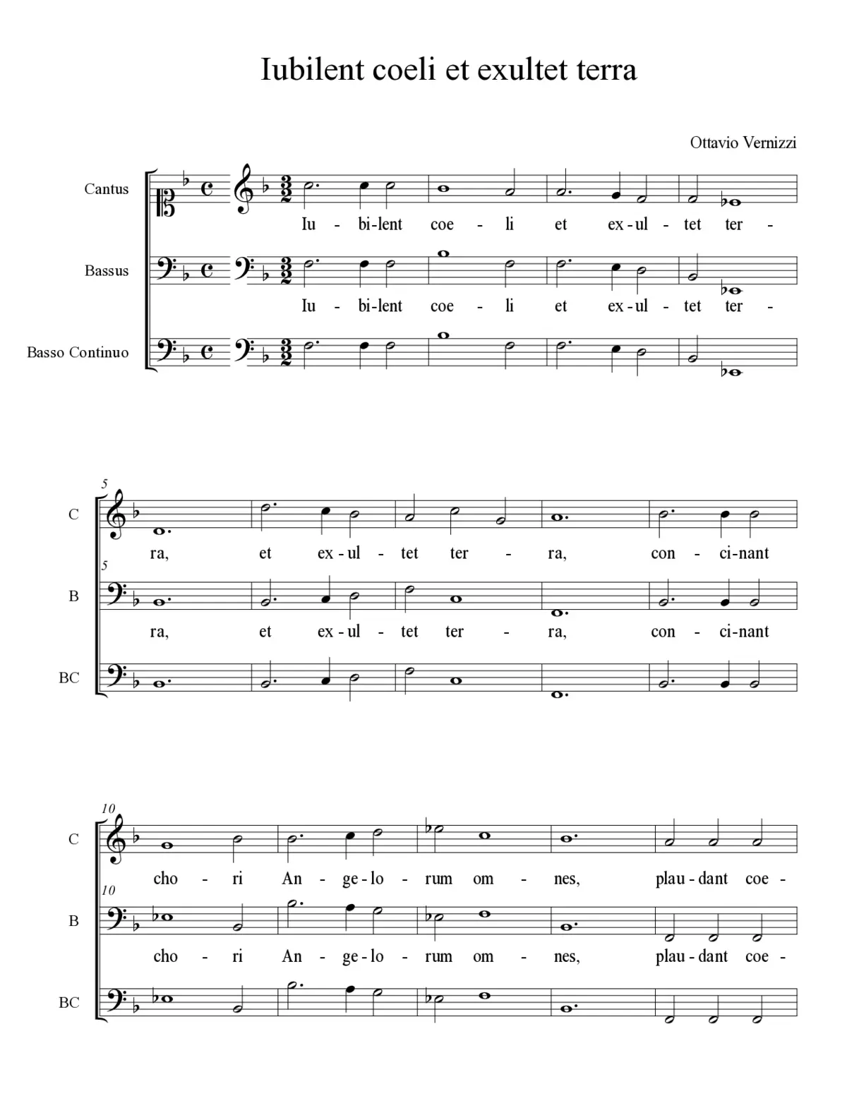 Iubilent coeli et exultet terra - Page 1