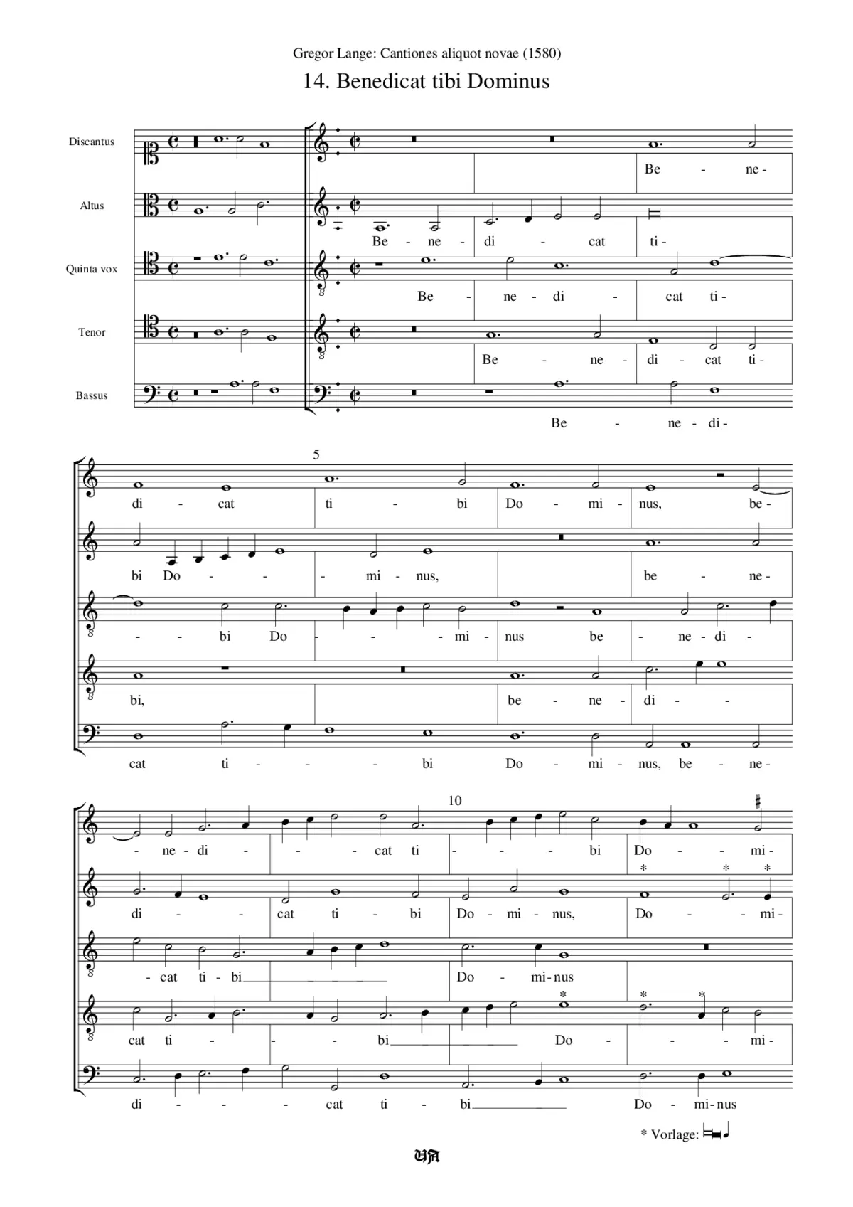 Benedicat tibi Dominus - Page 1