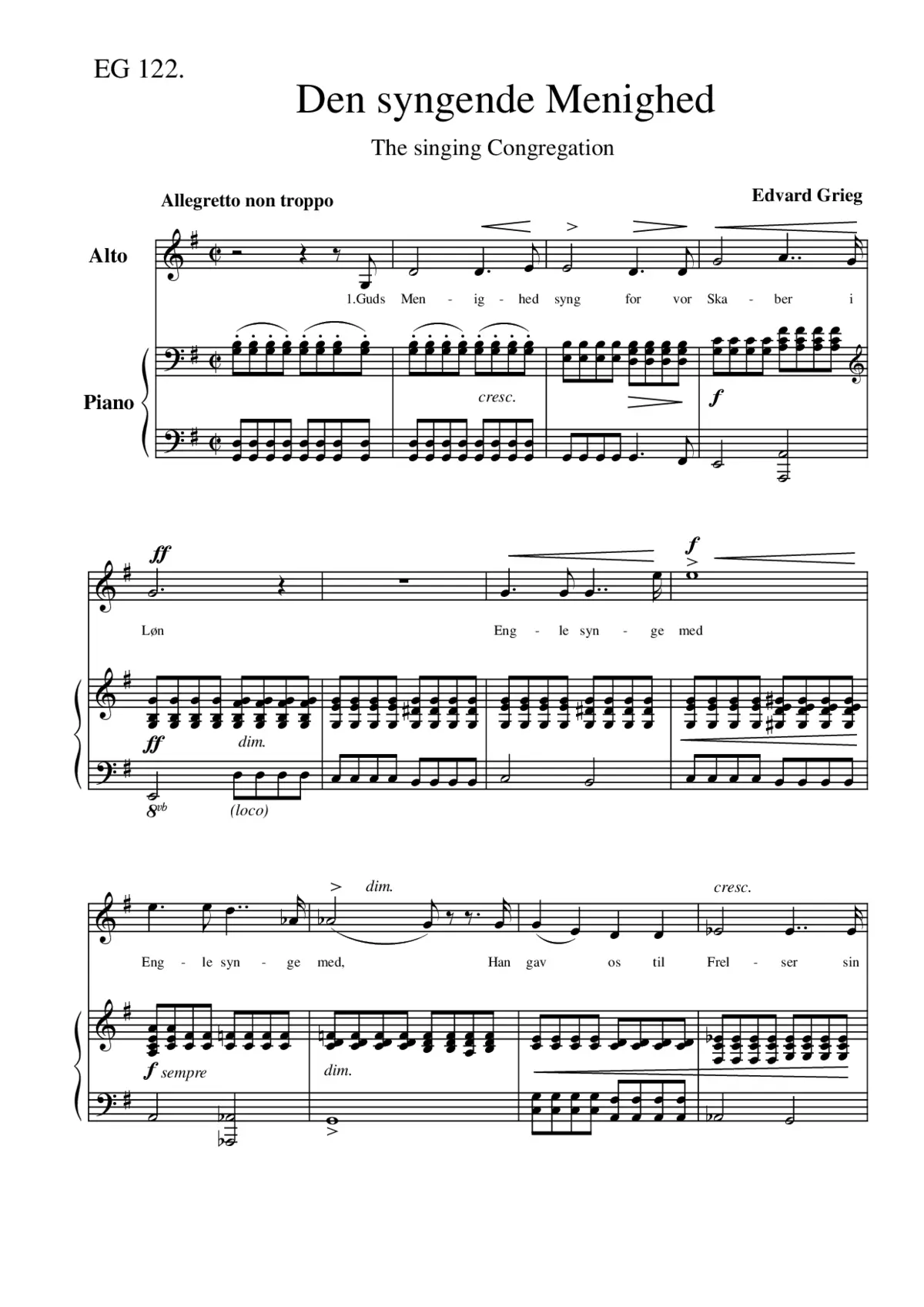 The singing Congregation - Page 1