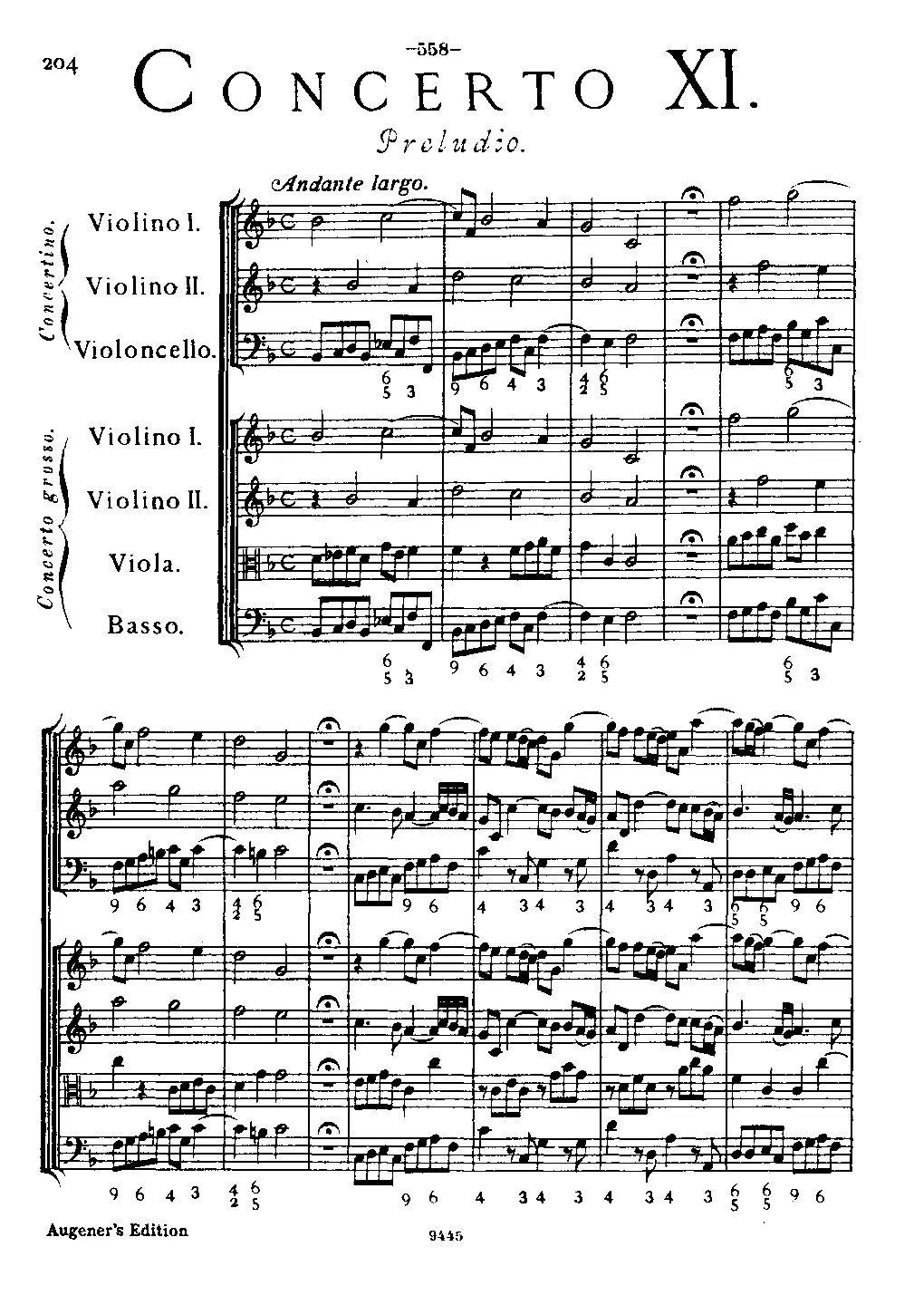 Concerto grosso in B-flat major - Page 1