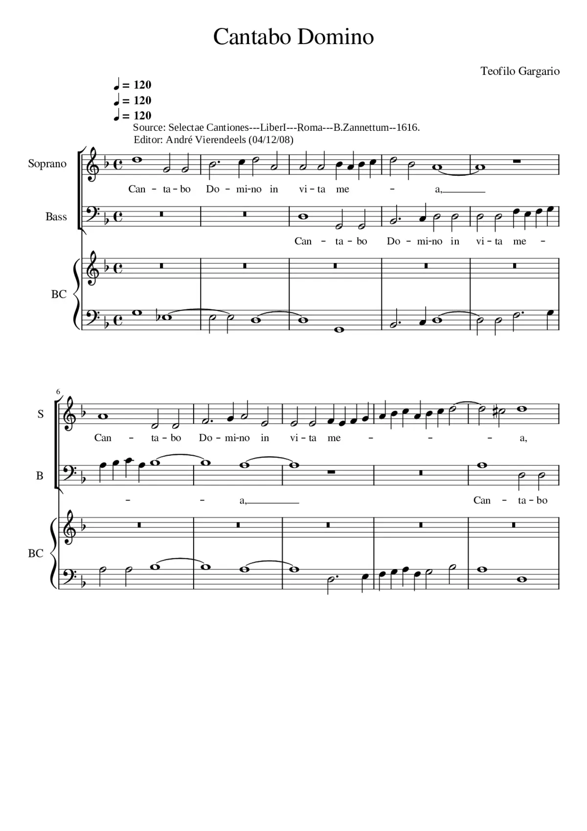 Cantabo Domino - Page 1