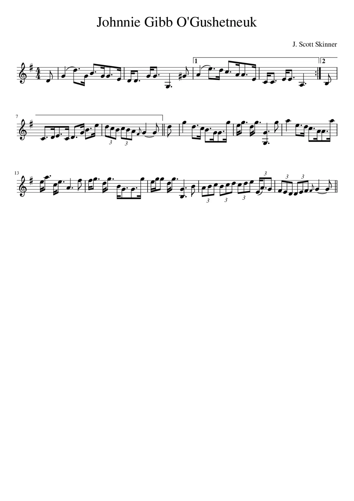 Johnnie Gibb O'Gushetneuk - Page 1