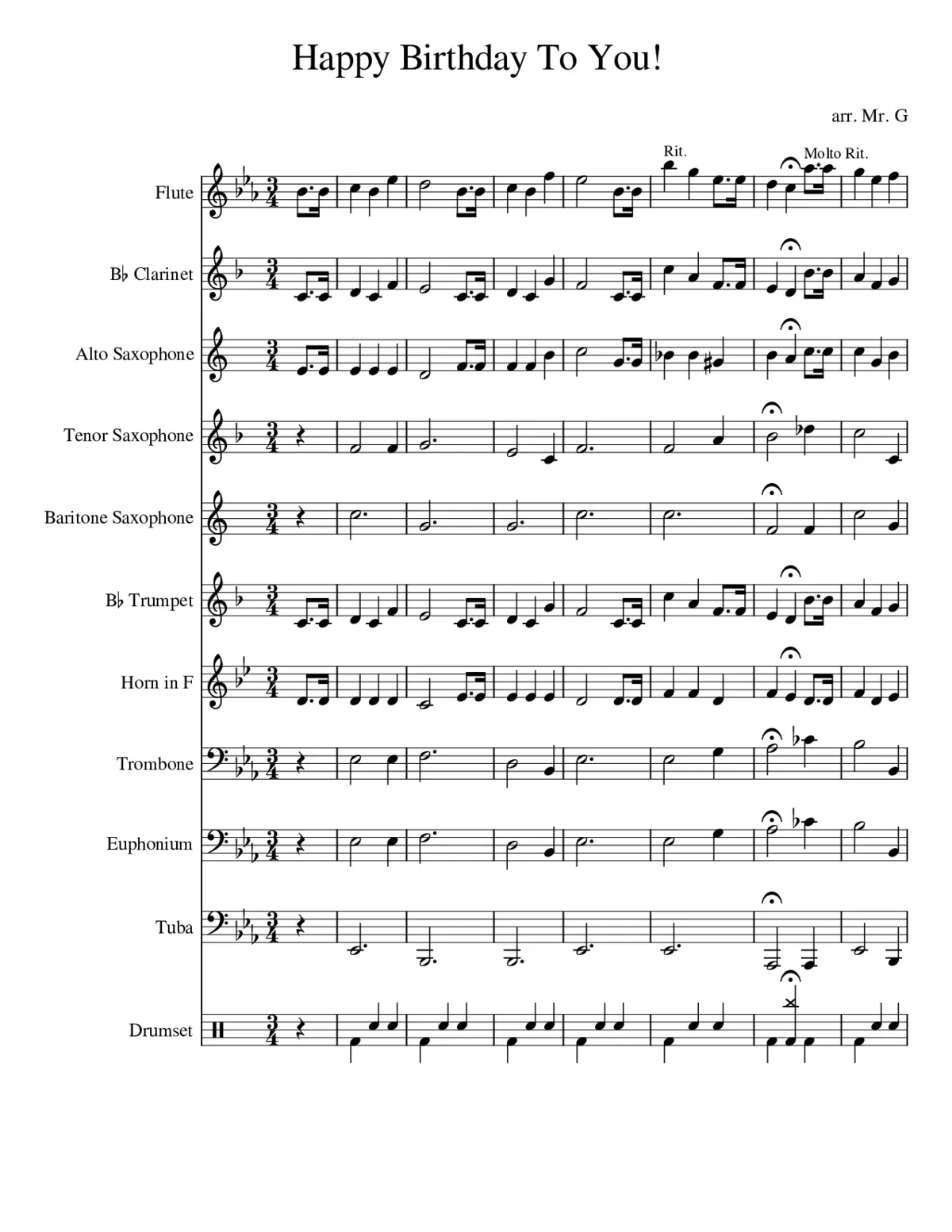 Happy Birthday to You - Page 1