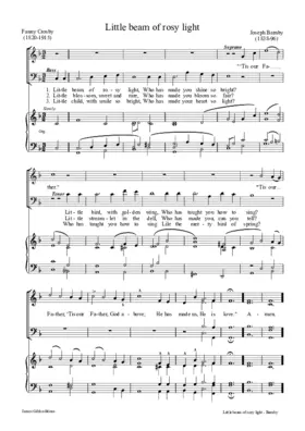 Little beam of rosy light