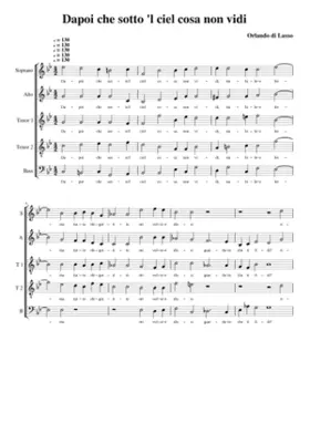 Dapoi che sotto'l ciel cosa non vidi
