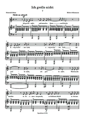 Ich grolle nicht