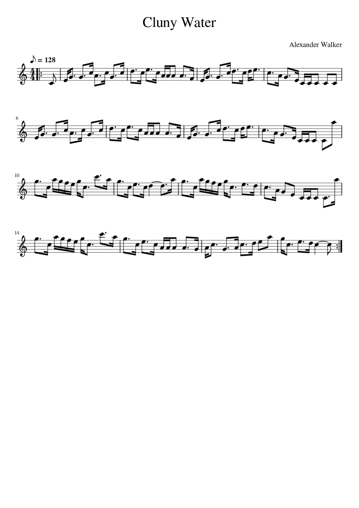 Cluny Water - Page 1