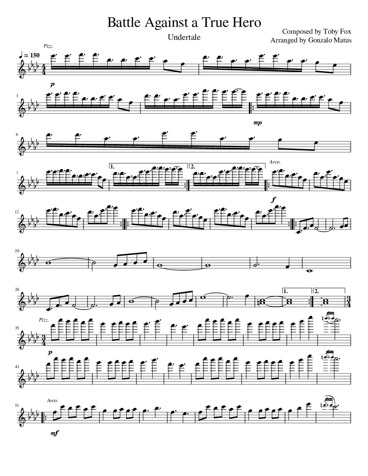 Battle Against a True Hero - Page 1