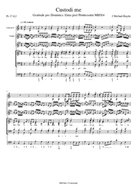 Custodi me, MH 504