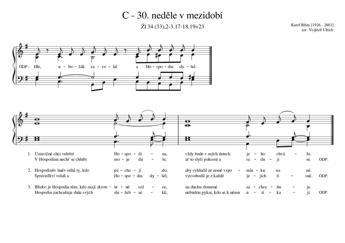 C - 30. neděle v mezidobí - Page 1