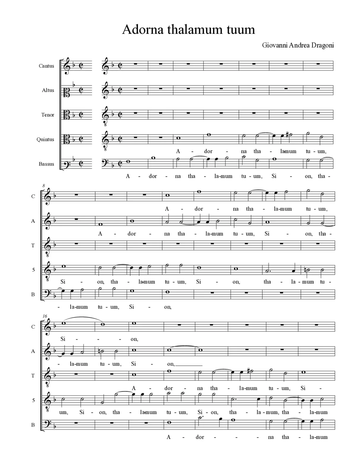 Adorna thalamum tuum - Page 1