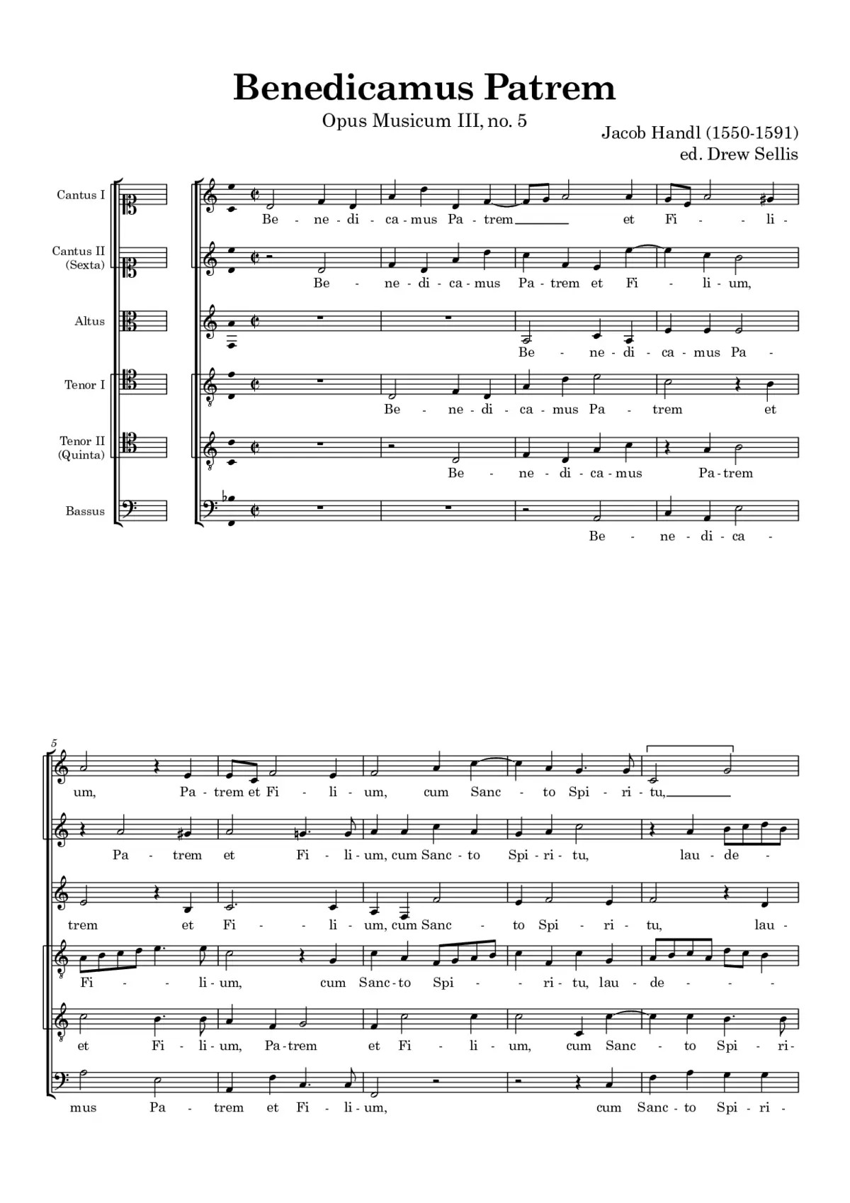 Benedicamus Patrem - Page 1