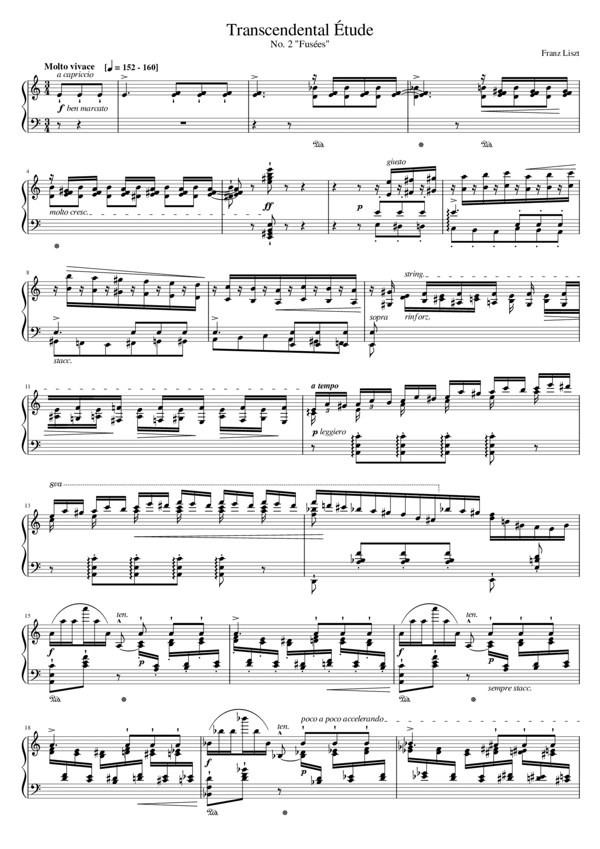 Études d'exécution transcendante S.139 - Page 1