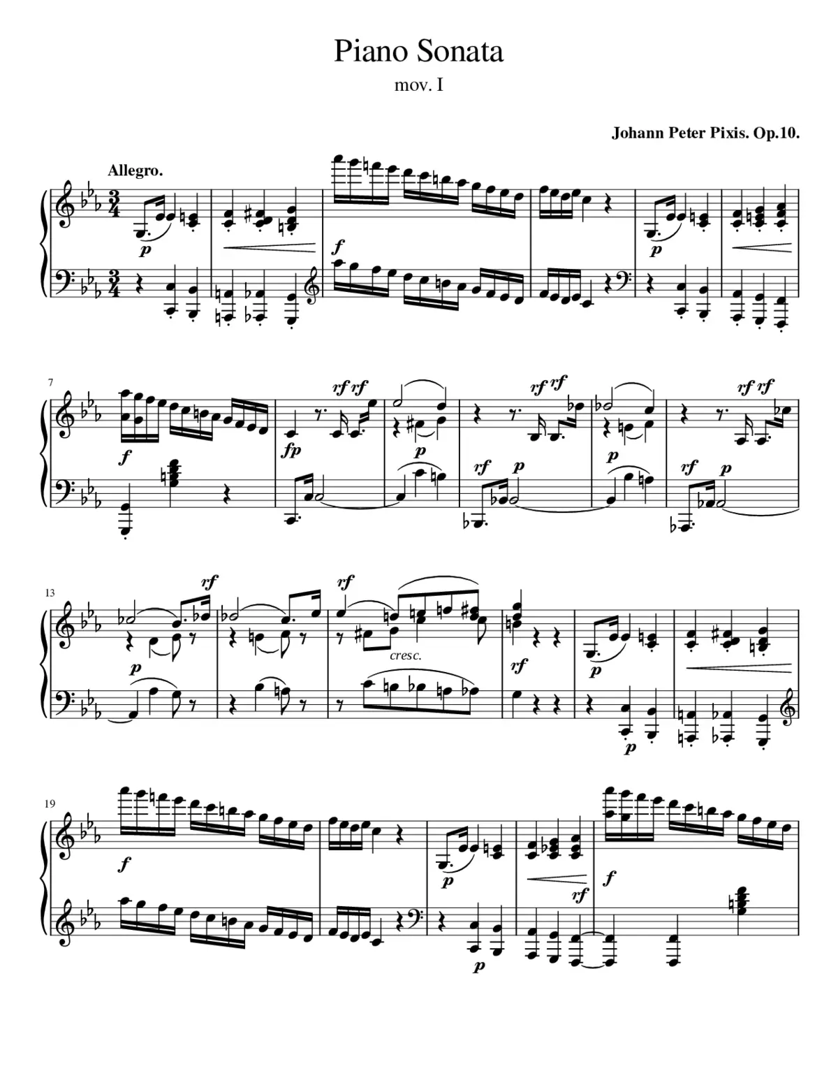 Piano Sonata Op.10 - Page 1