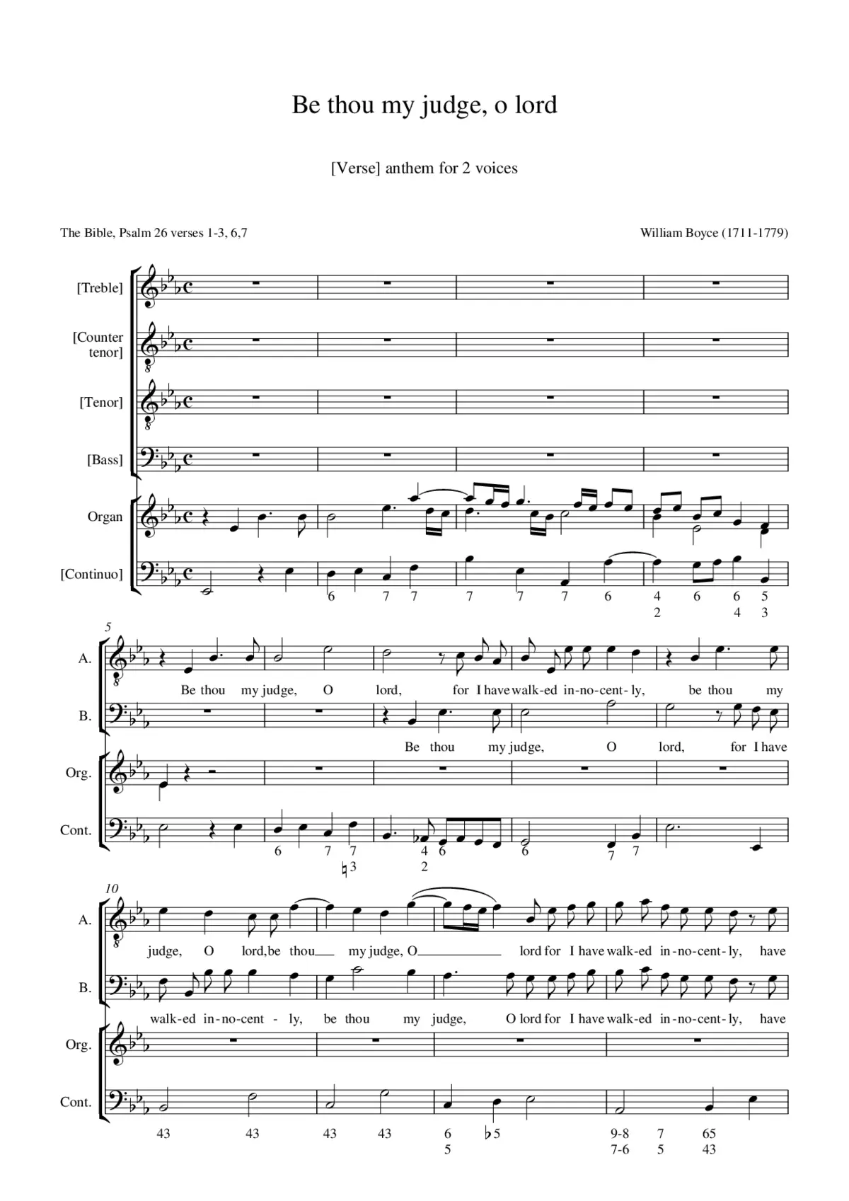 Be thou my judge, O Lord - Page 1