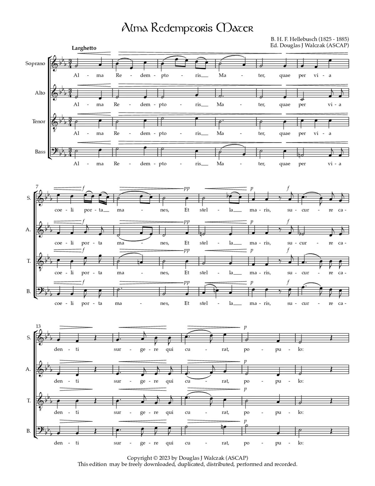 Alma Redemptoris Mater no. 2 - Page 1