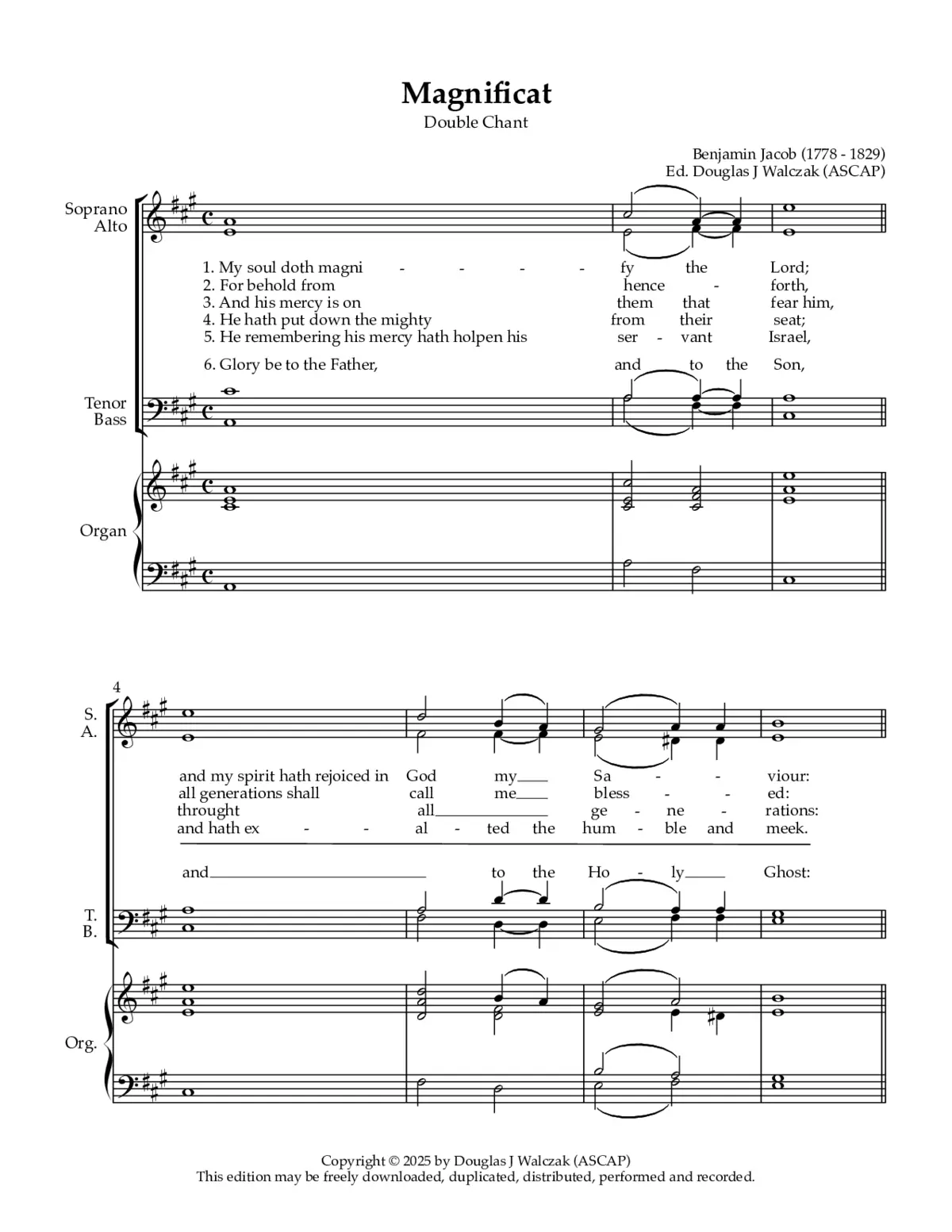 Magnificat (Double Chant) - Page 1