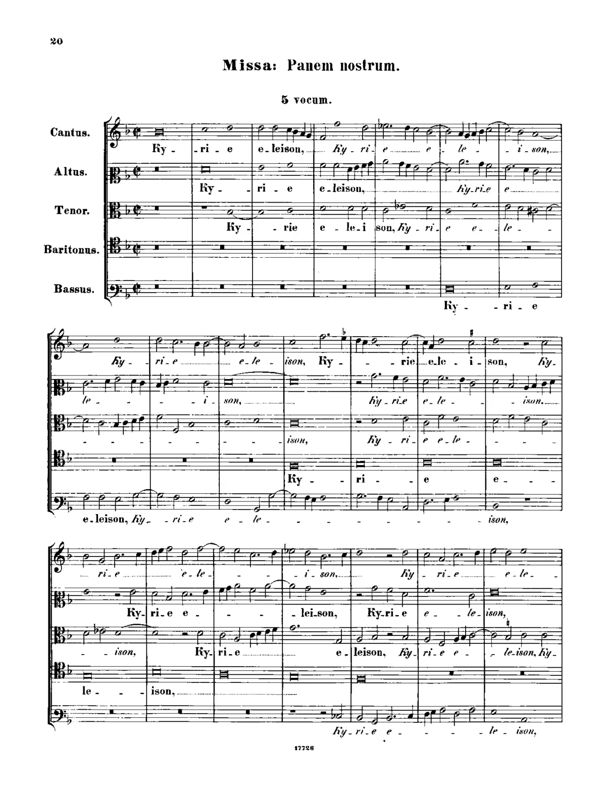 Missa Panem nostrum - Page 1