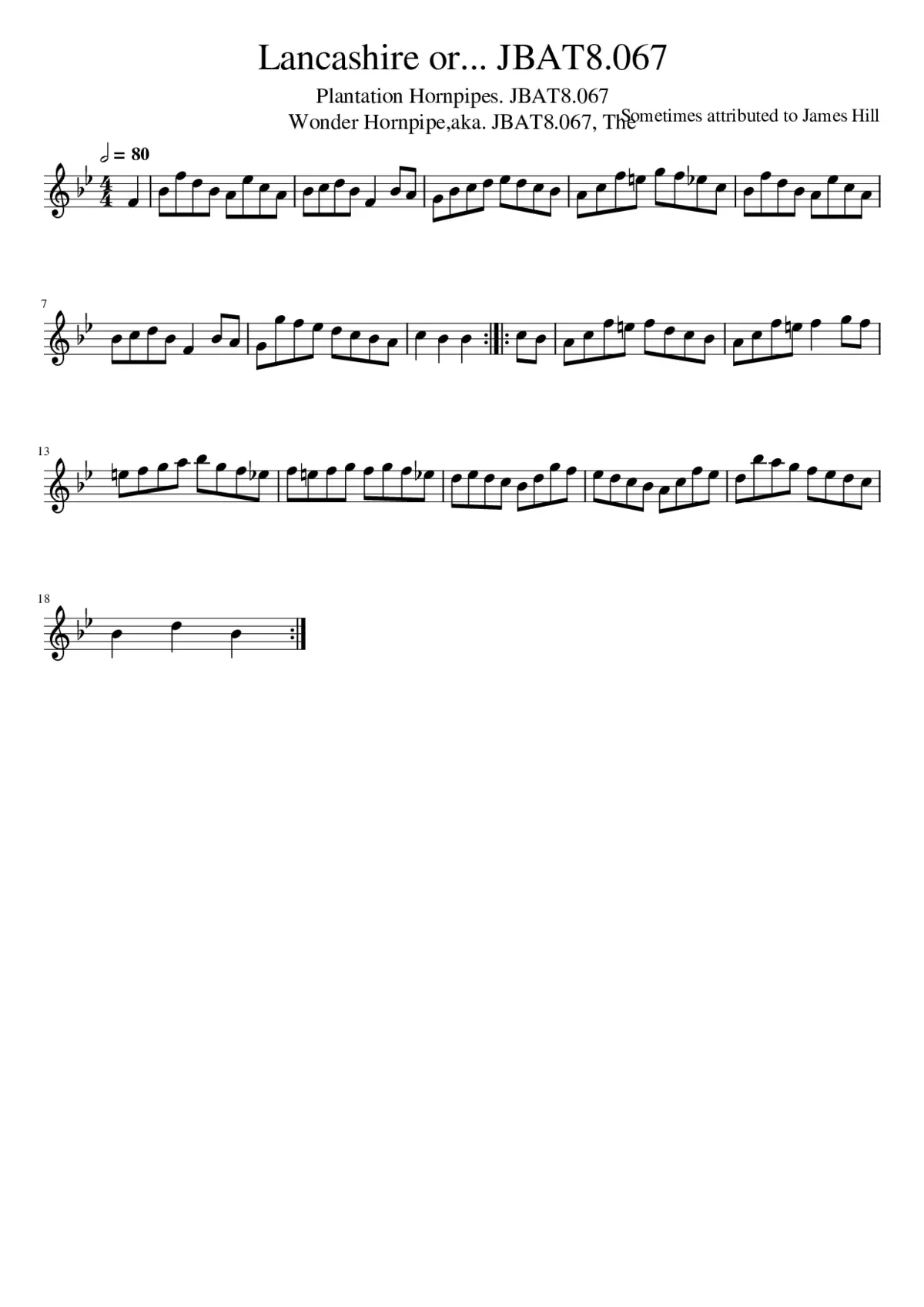 Lancashire or... JBAT8.067 - Page 1