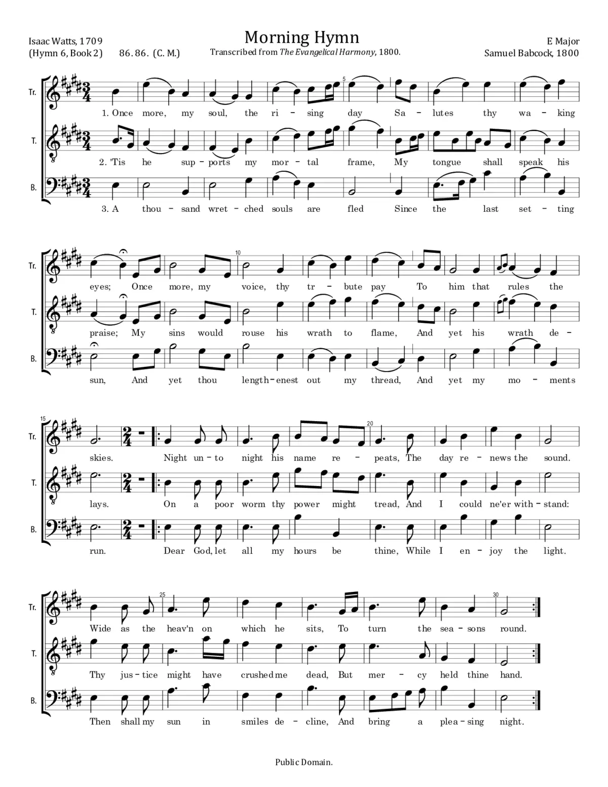 Morning Hymn - Page 1