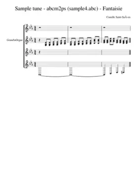 Sample tune - abcm2ps (sample4.abc) - Fantaisie