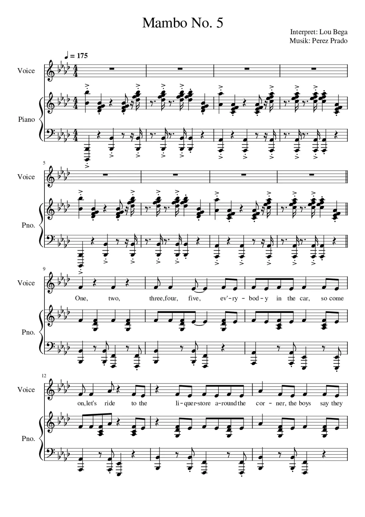 mambo no 5 - Page 1