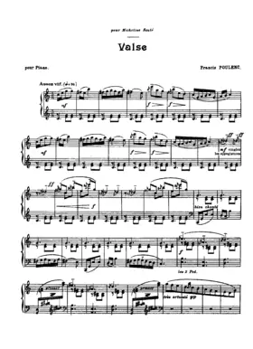 'Valse' for Album des Six