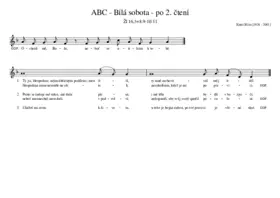 ABC - Bílá sobota - po 2. čtení