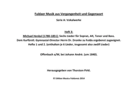 12 Songs for mixed voices