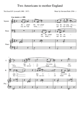 Two Americans to mother England