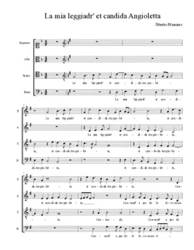La mia leggiadr' et candida Angioletta