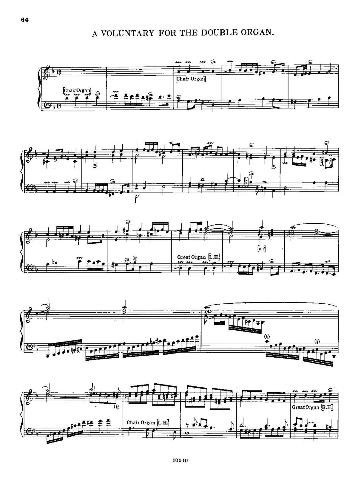 Voluntary in D minor - Page 1