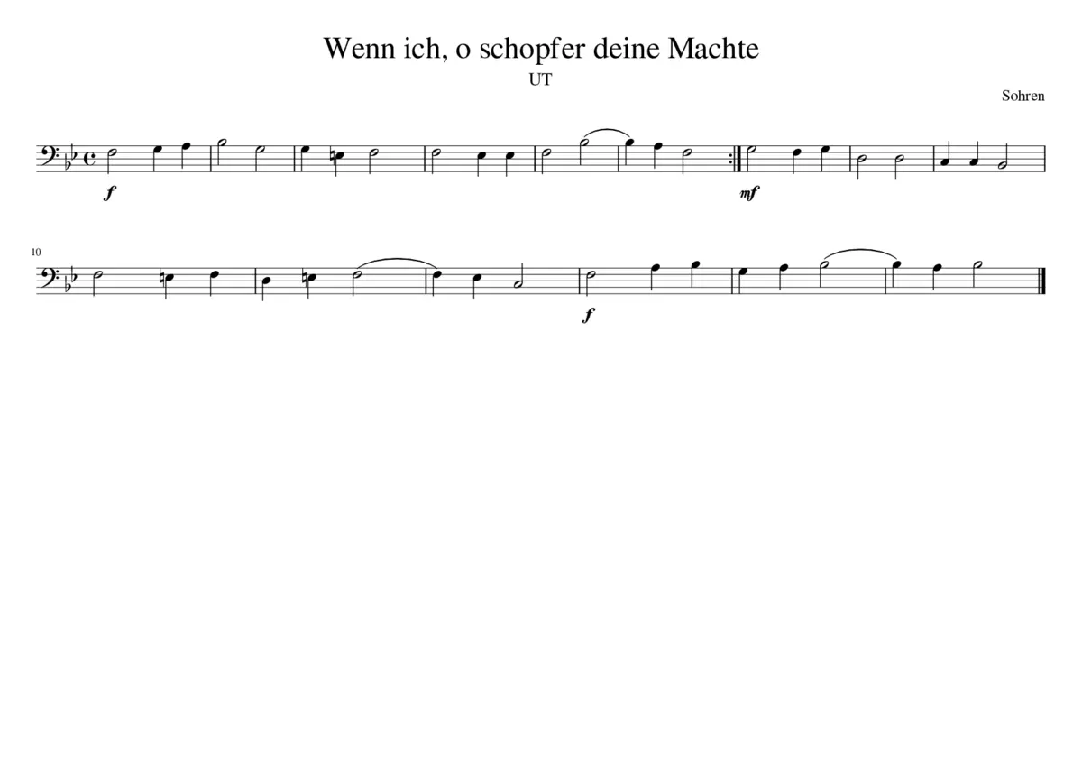 Wenn ich schopfe deine Machte - Page 1