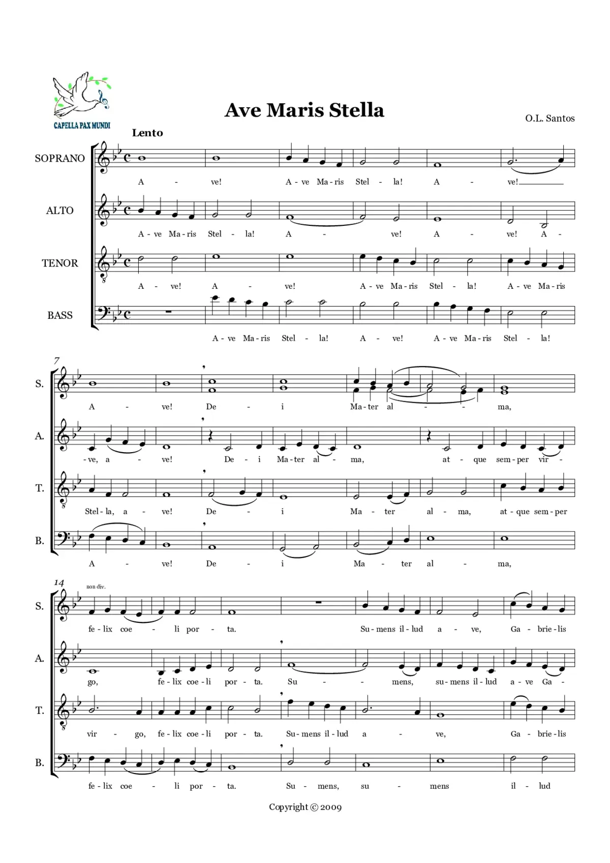 Ave maris stella - Page 1