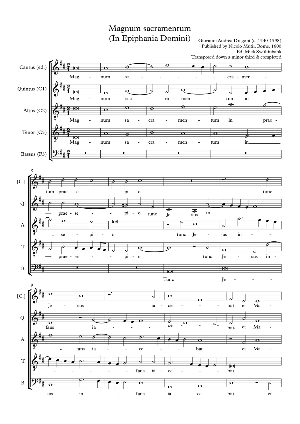 Magnum sacramentum - Page 1