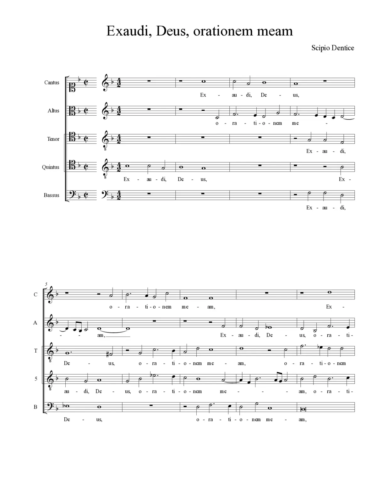 Exaudi, Deus, orationem meam - Page 1