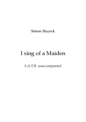I sing of a Maiden