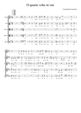 O quante volte in van