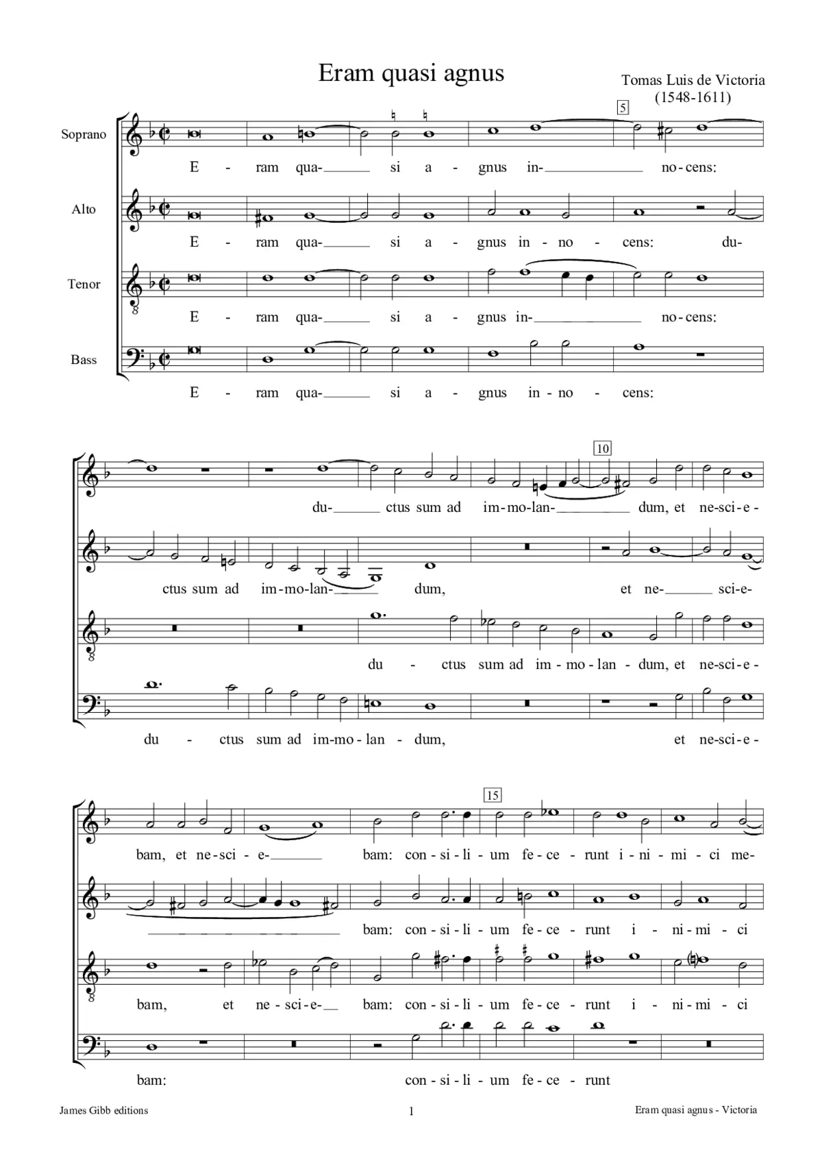 Eram quasi agnus - Page 1