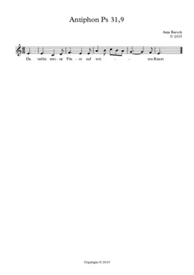 Antiphon Ps 31,9