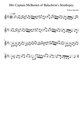 Mrs Captain McBarnet of Balachron's Strathspey